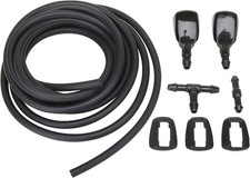 Windshield Washer Nozzle Kit Compatible with 2005-2017 Grand Cherokee Black