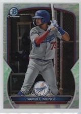 2023 Bowman Chrome Prospects Lunar Glow Refractor Samuel Munoz #BCP-80 1k2s
