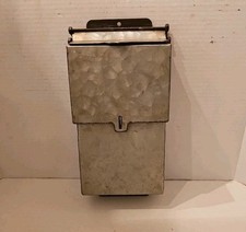 Vintage Vertical Wall Mount Metal Mailbox w/ ...