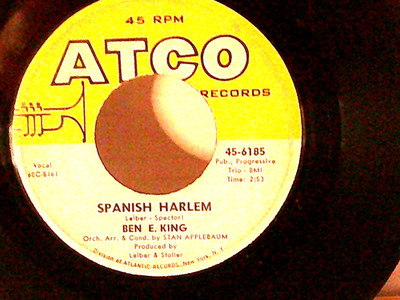 Ben E. King,Atco 6185,''Spanish Harlem''US,7'' 45,1960 R&B classic hit, Mint-