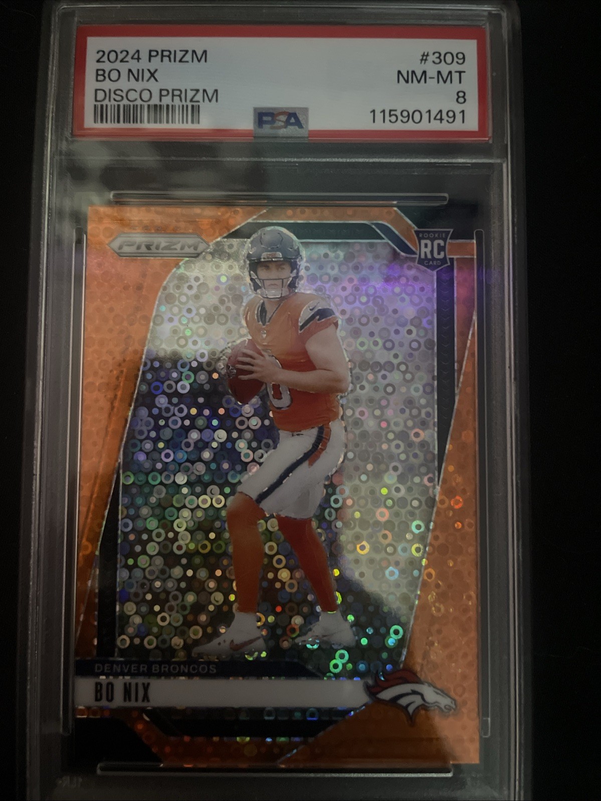 2024 Panini Prizm - Rookies Bo Nix #309 Disco Prizm (RC)