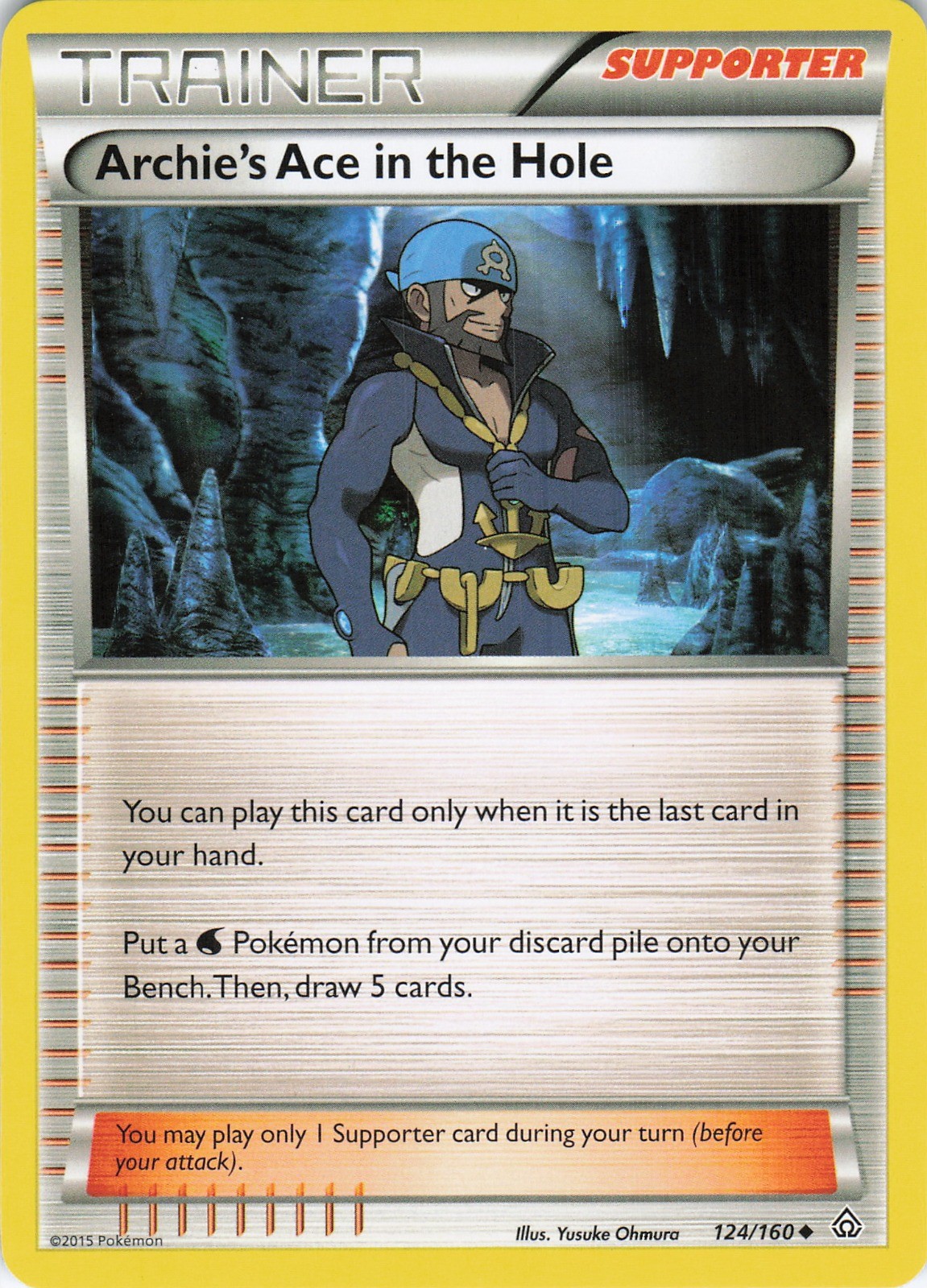 Archie's Ace in the Hole Uncommon XY - Primal Clash 124/160 NM