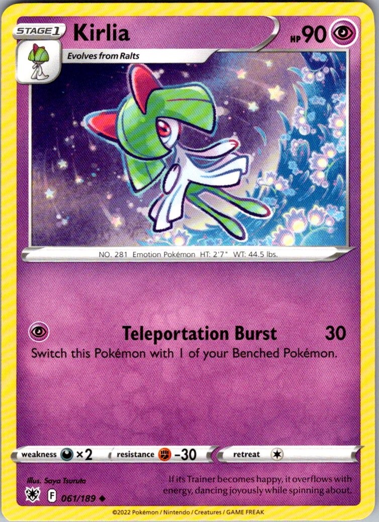 Kirlia Astral Radiance 061/189 Uncommon Pokemon Near Mint