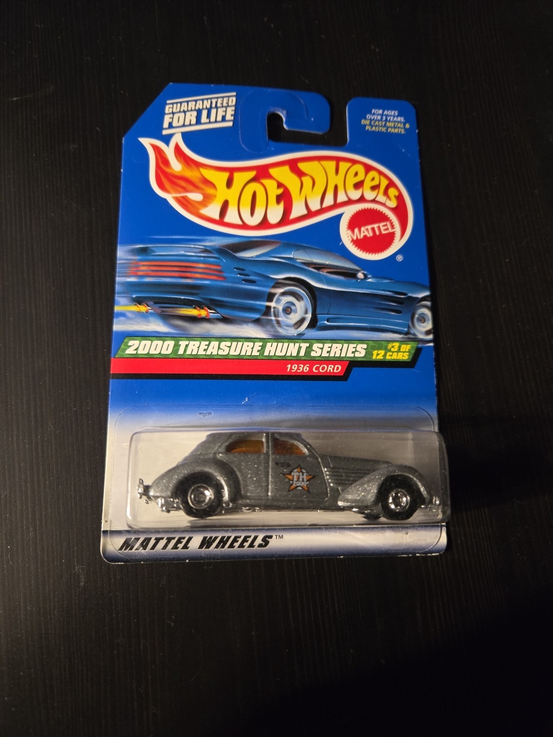 Hot Wheels 2000 Treasure Hunt Series 1936 Cord 3/12 Silver  C75