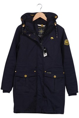 Schmuddelwedda Mantel Damen Jacke Parka Gr. M Baumwolle Marineblau #7luy2pm
