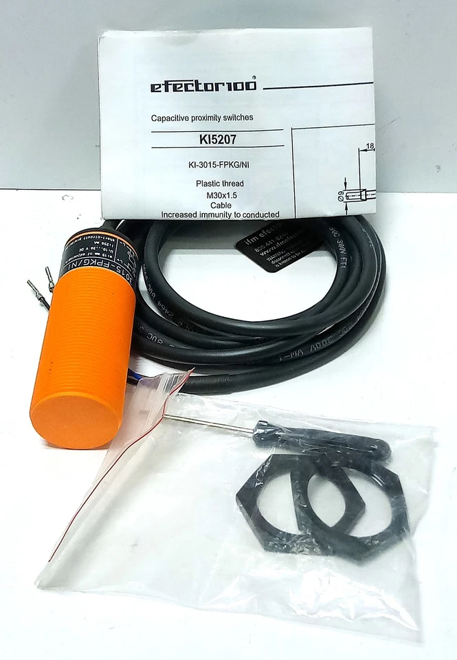 Efector KI-3015-FPKG/NI KI5207 10-36 V DC Capacitive Proximity Sensor - Image 2 of 3