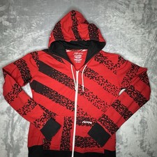 Polaris RZR Women's Hoodie Full Zip Hooded Sweatshirt Red W/ Black Tread Size XL