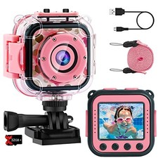 PROGRACE KIDS WATERPROOF CAMERA GIRLS - UNDERWATER 1080P HD - - Scratch  Dent