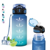 Trinkflasche 500Ml Grsta Auslaufsicher Mit Strohhalm, Bpa-Frei, Sportflasche