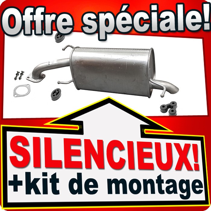 Silencieux arrière Chevrolet Aveo résistant rouille pot T250 T255