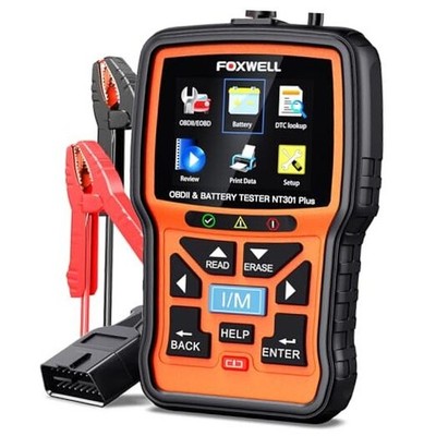 (Upgraded of NT301) NT301 Plus 2-in-1 OBD2 Scanner Battery Tester