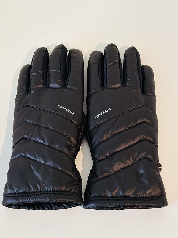 head gloves women men black medium new without tags