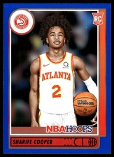 Sharife Cooper 2021-22 Hoops #249 Hawks Insert ? Parallel ? SEE SCAN! FREE SHIP