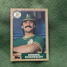 Topps 1987 Traded Dennis Eckersley #31T Oakland Athletics Baseball MLB Card