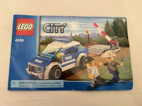 Lego City 4436 Patrol Car Building Toy 97 pcs Book & Box Complete