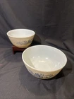 Vintage Pyrex HOMESTEAD 401 Mixing Bowl Set. 2 1/2 and 1 1/2 quarts Bowls