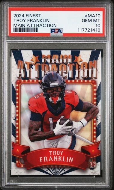 Troy Franklin Topps Finest Main Attraction #MA10 Base