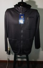 BUFFALO David Bitton Gray Full Zip Sherpa Lined Hooded Work Jacket Size L NWT