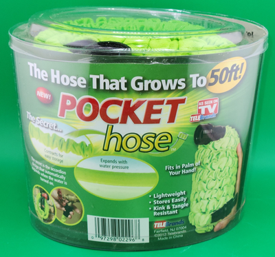 #ad #ad Telebrands Pocket Hose The hose that expands to 50ft Kink amp; Tangle Resistant $12.00