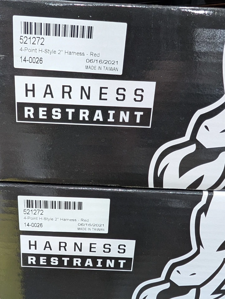 Arneses Dragonfire ATV - 2 pulgadas 4 pt rojo 14-0026 2 arneses por 1 precio! Foto 2 de 3