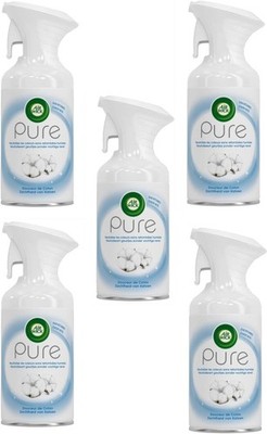 Air Wick Spray Pure Zarte Baumwolle 250 ml, 5 Stück