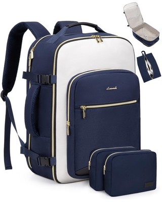 Carry On Backpack Airplane, Travel Rucksack Women Large 40L Men Waterproof...