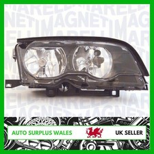 NUOVO FARO ALOGENO LATO GUIDA BMW SERIE 3 E46 COMPLETO RH MAGNETI MARELLI