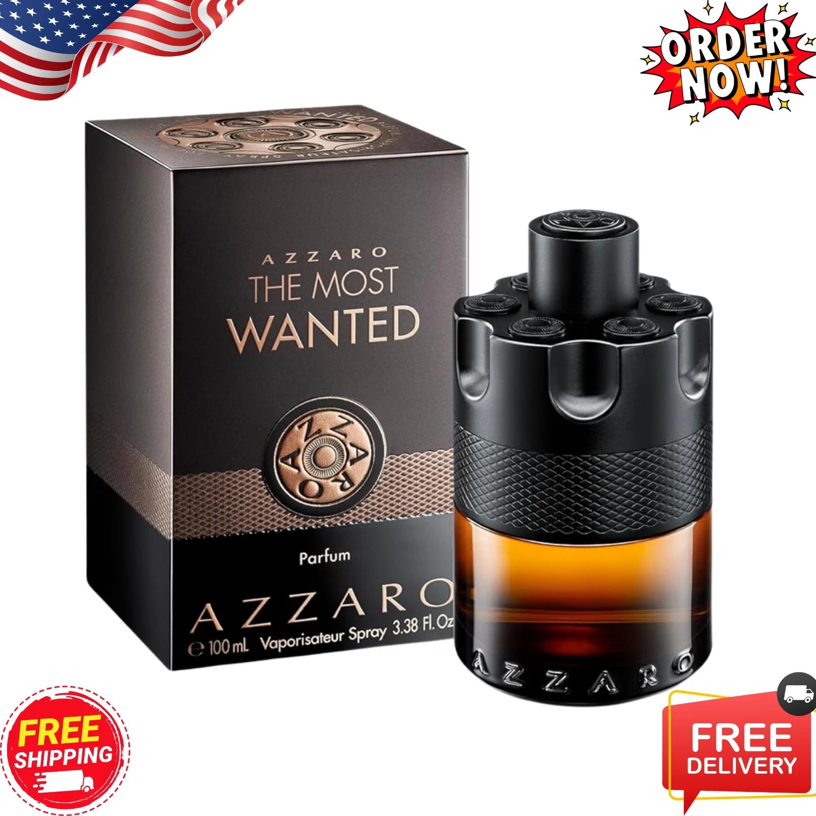 Azzaro The Most Wanted Parfum for Men 3.38 oz / 100 ml – New in Box.