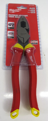 Milwaukee 48-22-2209 1000V Insulated 9'' Lineman's Pliers Maximum Leverage