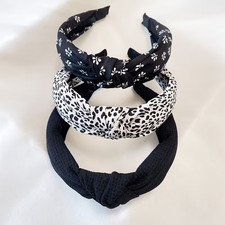 Wide Floral  Headband Alice band Women Girls  hair bands UK Satin