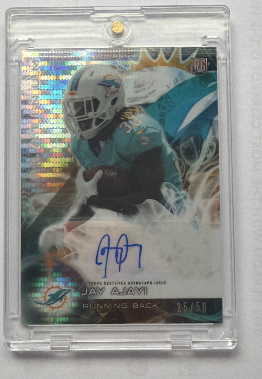 2015 Topps Platinum - Autographed Rookies Jay Ajayi #AR-JAJ Pulsar Refractor /50