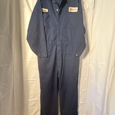 Unifirst Navy Blue Vintage Work Jumpsuit Coveralls Size 46LN