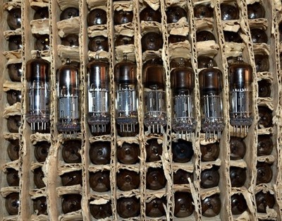 50pcs 6N6P = ECC99, E182CC Double Triode Tube NEVZ GOLD GRID Soviet 1970's NEW