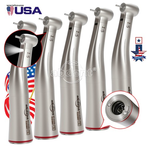 5 Abdent Dental 1:5 LED fibra óptica contra ángulo pieza de mano interna para NSK KaVo - Imagen 2 de 24