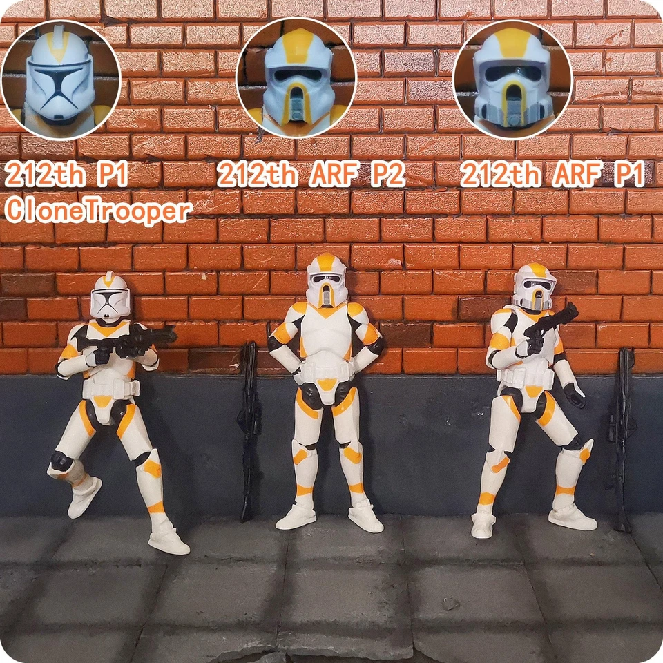 Figura de acción de choque de 3,75 pulgadas Clone Trooper 1/18 501st 187th Legion REX ARF Toys Foto 4 de 4