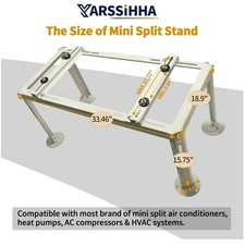 Epoxy Powder Coated Mini Split Stand, Max Load 440 LBS
