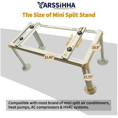 Epoxy Powder Coated Mini Split Stand, Max Load 440 LBS