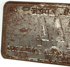 1974 Panama Canal Zone Funnel for World Commerce License Plate 244 Low Number — photo 6