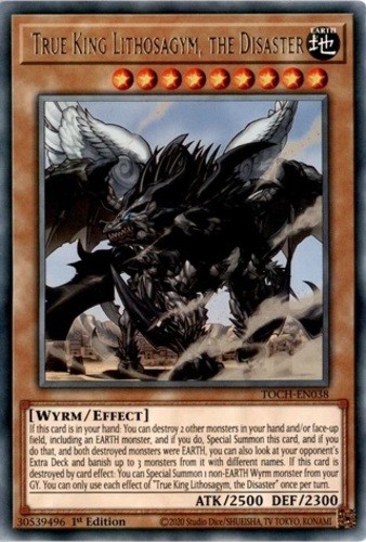 True King Lithosagym, the Disaster - TOCH-EN038 - Rare - 1st Edition - Lightly P