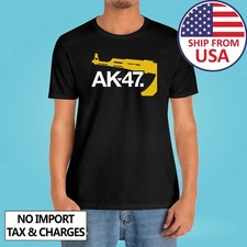 AK-47 Kalashnikov Group Firearms Guns Men's Black Size S-5XL
