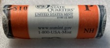 2000 P New Hampshire State Quarter Unopened US Mint Coin Roll ~ Sealed Roll