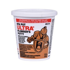 Oatey Sta Put Ultra 14 Oz Non Staining Professional Grade Plumber Putty Beige