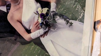 Hochzeitskleid  one shoulder Sarah Danielle Asymetrisch 36