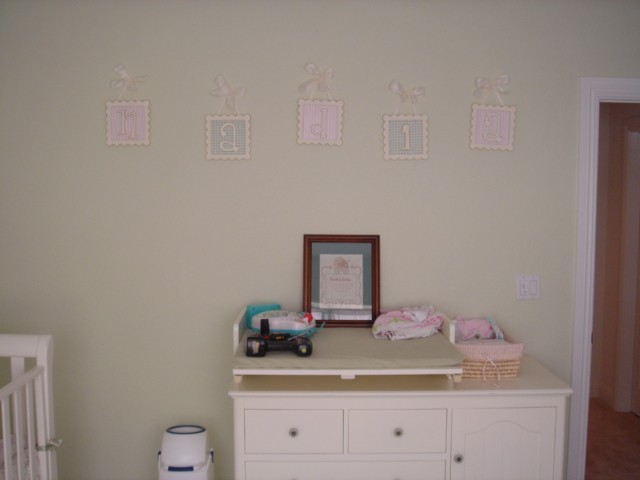Beautiful Hanging Letters Named "nadia" Wall Decor