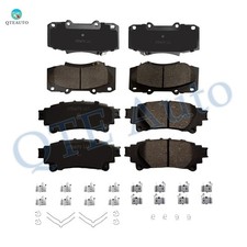 Set Of 8 Front-rear Ceramic Brake Pad Kit For 2011-2020 Toyota Sienna