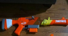 Nerf Fortnite Blaster with Magazine and Gun Extender Piece Tested Working