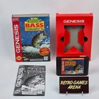 TNN Outdoors Bass Tournament 96 (Sega Genesis) Cardboard CIB COMPLETE