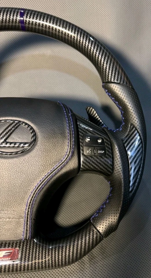 TTD Craft Lexus 2006-2013 IS250 IS350 ISF Hydro Carbon Fiber Steering Wheel - Image 2 of 4