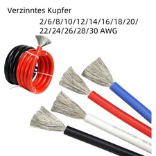 Flexible Silikonlitze Silikonkabel Litze 2/6/...