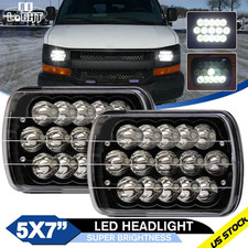 Pair For Chevy Express Cargo Van 1500 2500 3500 7x6 5x7 Led Headlights Hilo Dot Pair For Chevy Express Cargo Van 1500 2500 3500 7x6 5x7 Led Headlights Hilo Dot